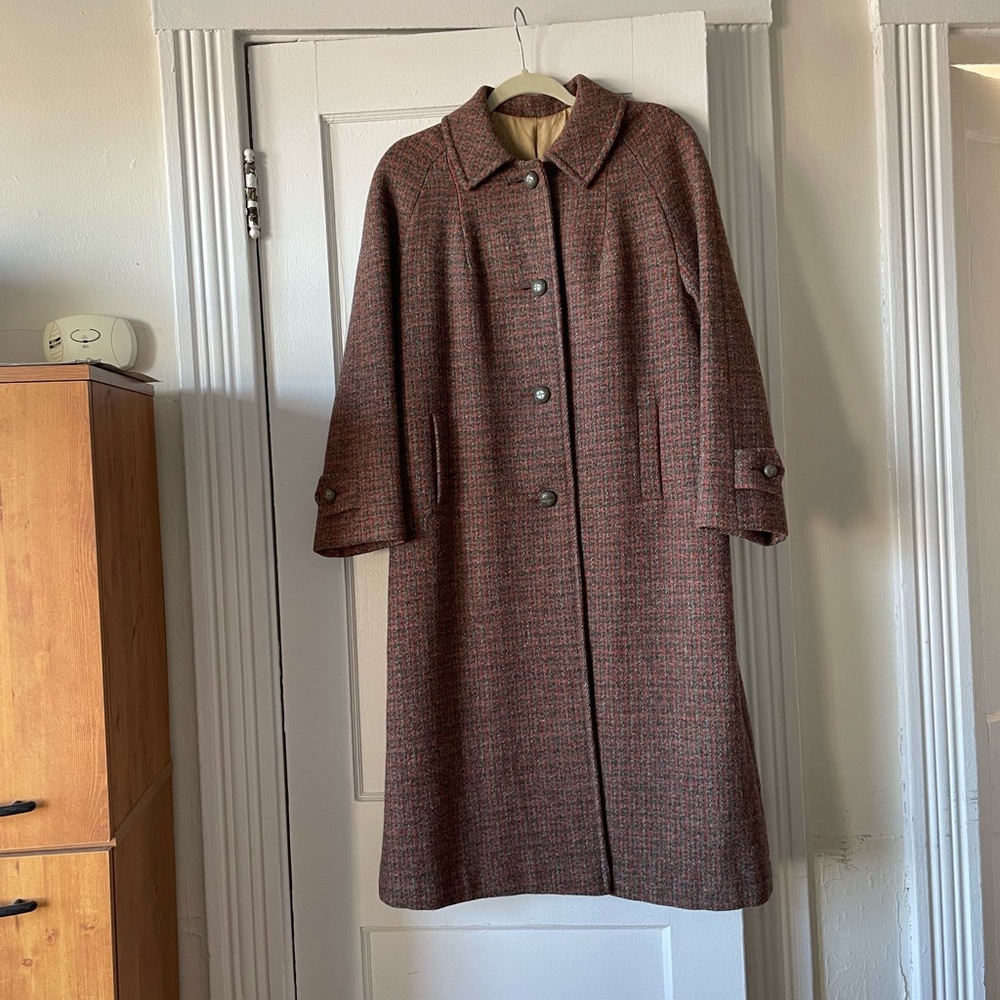 Harris Tweed Wool Long Coat - Women’s size M (runs large)